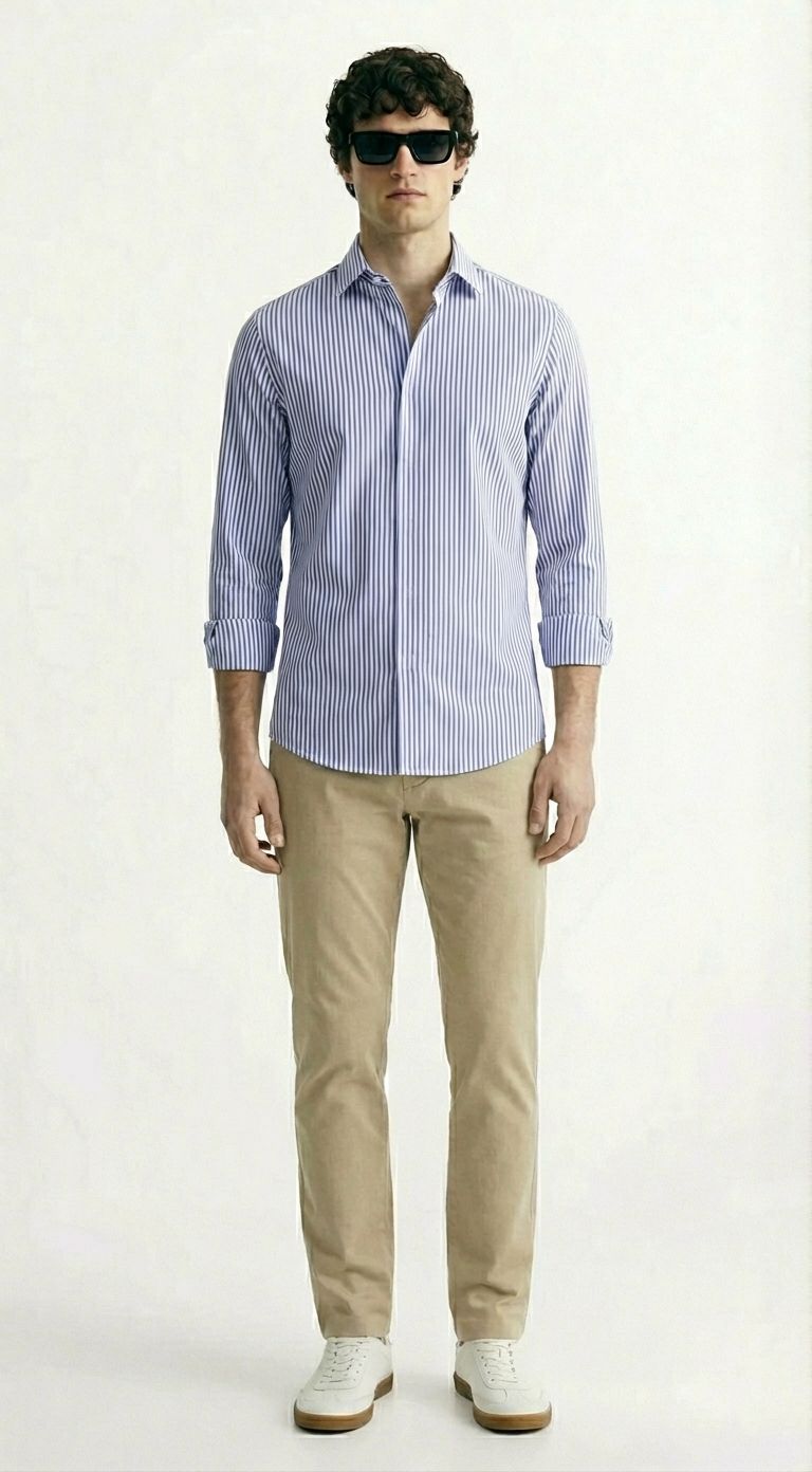 Camisa Oxford a Rayas