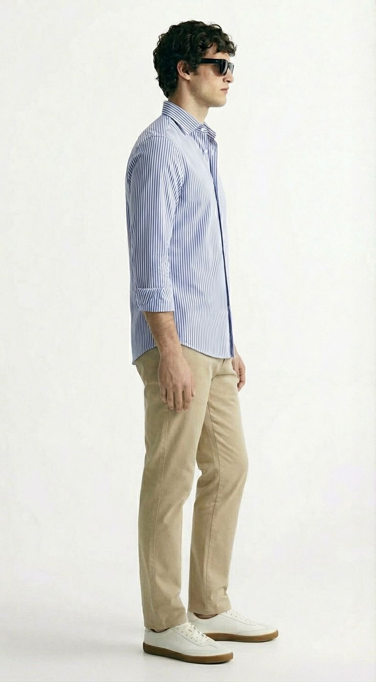 Camisa Oxford a Rayas