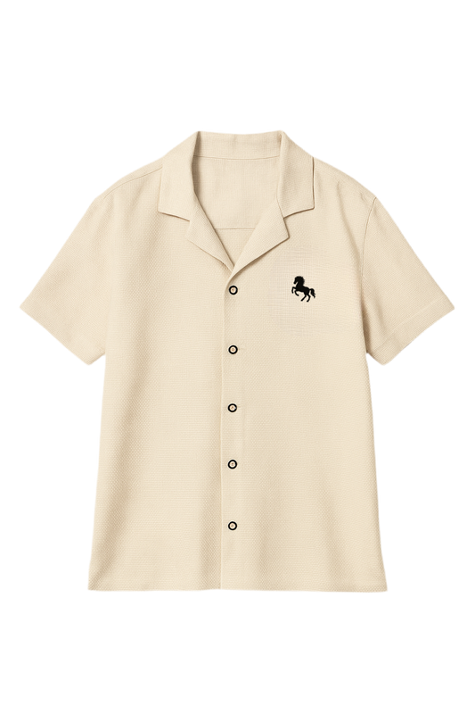 Camisa de Manga Corta Blanca