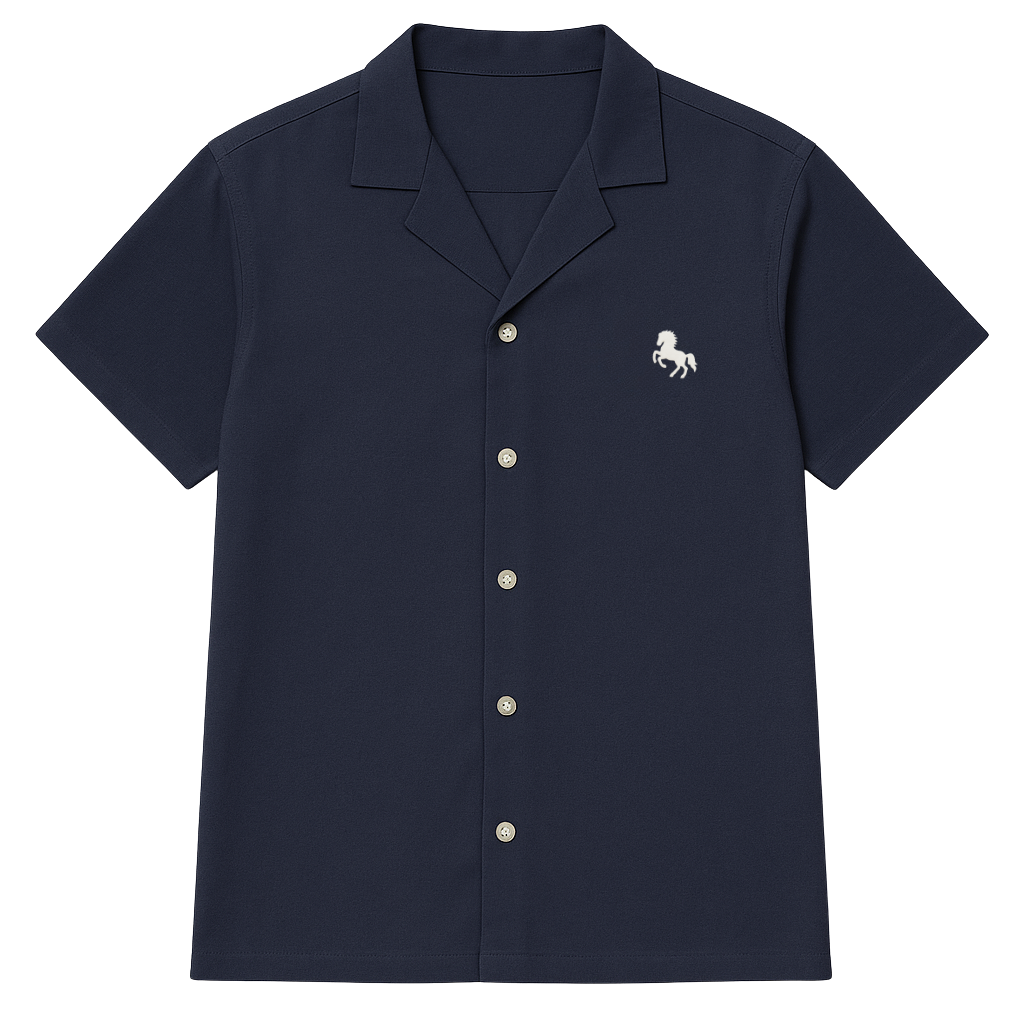 Camisa de Manga corta Azul Marino