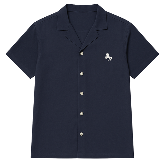 Camisa de Manga corta Azul Marino
